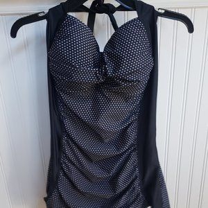 1940's style One Piece Halter Swimsuit